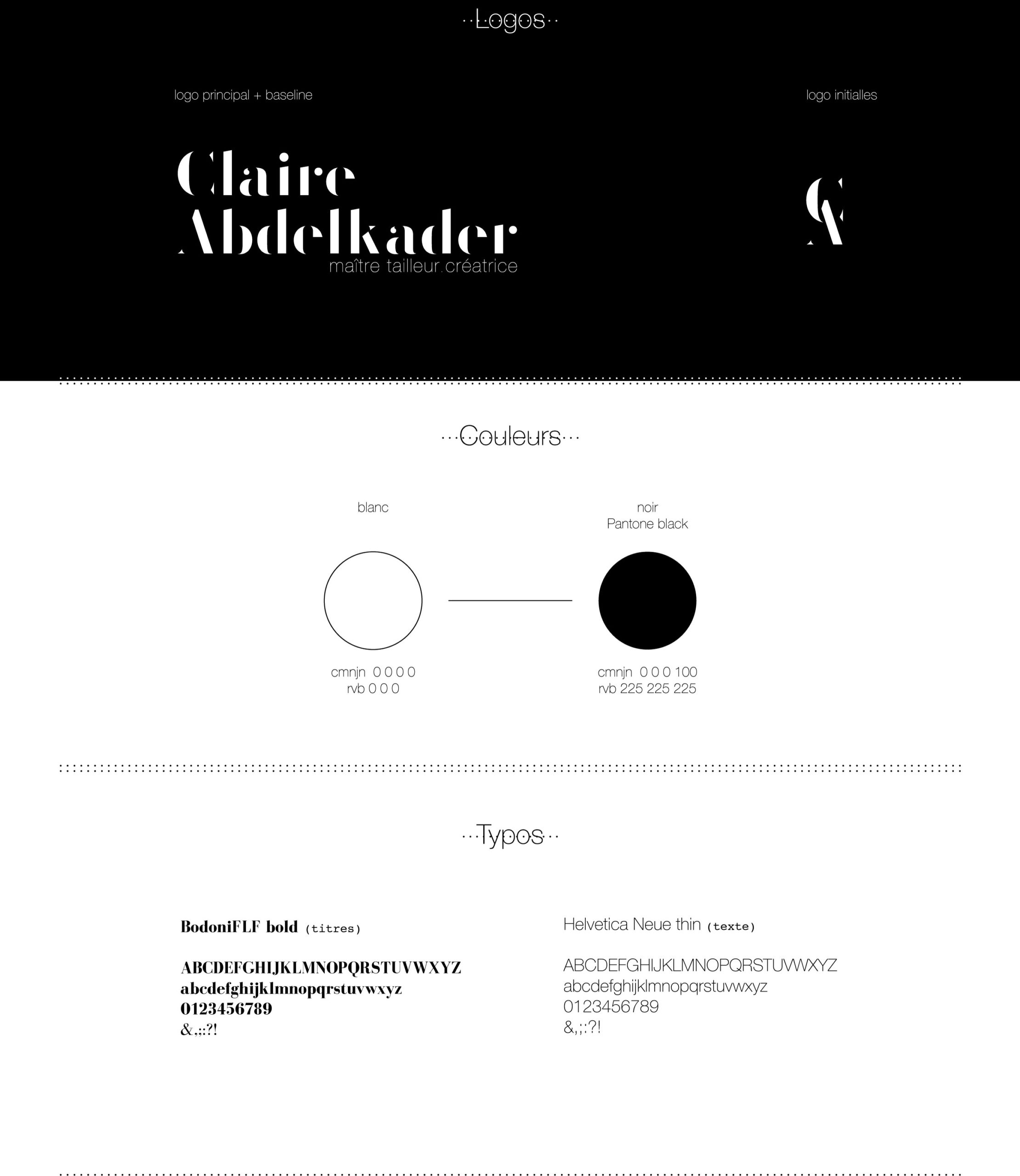 Claire Abldelkader logo couleur typo